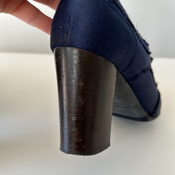 Authentic LANVIN Ribbon-Lace Satin Oxford Size US7 EU37 - Picture 11 of 12